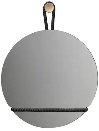 Design House Stockholm Lasso Veidrodis Apvalus Skaidrus/Juodas