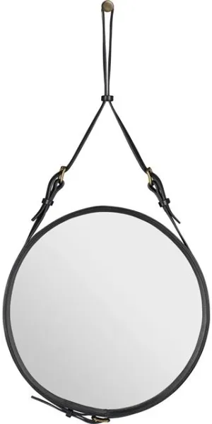 GUBI Adnet Sieninis veidrodis Apvalus Juoda Oda Ø45 cm